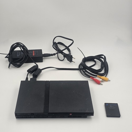 Playstation slim nera cavi - 2,